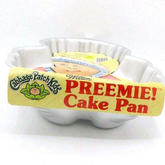 1985 Wilton Cabbage Patch Kids Preemie Cake Pan Aluminum Mold For Baking - Picture 4 of 5